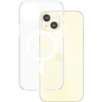 PanzerGlass Case Flagship (Apple iPhone 15 Plus), Coque pour téléphone portable, Transparent, Blanc