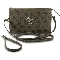 GUESS Femmes, Sac à main, Torebka 4G Big Logo kopertówka na telefon brązowy, Marron