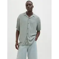 Jack & Jones Jeff Solid Resort Short Sleeve Shirt Vert L Homme