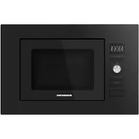Heinner HMW-MDBI20GDBK Micro-ondes encastrable 20 L, 800 W, grill 1000 W, écran LED, noir
