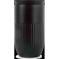 Sagaform Reise-Becher schwarz, 32cl, Tova, H14cm L7.5cm, Tasse, Noir