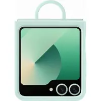 Samsung Original Coque en silicone Ring pour Galaxy Z Flip 6 / Flip 7 FE - Mint