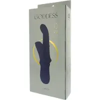 Dream Toys Déesse Iris - vibromasseur perlée à branche clitoridienne (bleu)