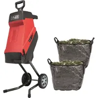 Scheppach Broyeur de jardin 2400 W - 45 L (Livré avec deux sacs de ramassage) GS55
