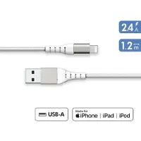 FORCE CASE Câble Renforcé USB A / Lightning 2.4A 1.