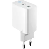 Forever Chargeur secteur GaN PD QC TC-06-65CC 2x USB-C 65W blanc