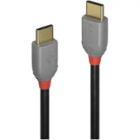 Lindy 36871 câble USB USB 2.0 1 m USB C Noir, Gris