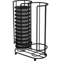 Xavax Porte-capsules de café - Tassimo - Support 26 capsules - Noir mat - Plastique - Design contemporain