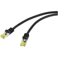Renkforce Câble de raccordement RF-4995168 RJ45 CAT 6a (câble nu CAT 7) S/FTP, 20,00 m, noir, gaine en TPE, flexible, ignifuge 1