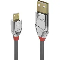 Lindy 36653 USB 2.0 Kabel Typ A/Micro-B Cromo Line M/M 3m