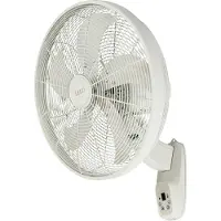 Lucci air Glide DC WV Weiss Wandventilator 36 W Weiss, Ventilateur, Blanc