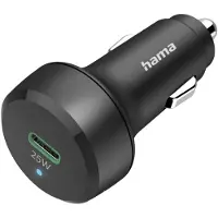 Hama Car Charger 25W Chargeur USB 25 W 1x USB-C Power Delivery noir pour voiture, pour camion
