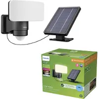 Philips Appliques murales Tylus, 6 W, Noir, Plastique, IP44, III, Contemporain, Jardin, Terrasse