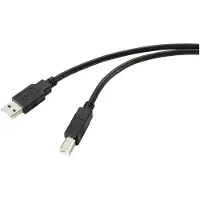Renkforce Câble USB USB 2.0 USB-A mâle, USB-B mâle 20.00 m Noir Blindage tressé RF-5720372