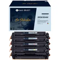 G&G Toner de remplacement HP 203X Compatible Combi Pack Noir, Cyan, Magenta, Jaune G (C, CF, M, Y)