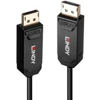 Lindy Displayport 20 M Fiber Optic Cable Argenté