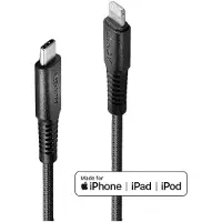 Lindy 31288 3m câble de charge USB type C vers Lightning renforcé