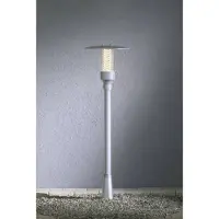 Konstsmide Éclairage de la terrasse Nova 118 118cm argent mat
