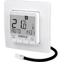 Eberle Thermostat d'ambiance encastré FIT 3, Thermostat, Blanc