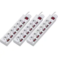 Renkforce Lot de 3 multiprises à 6 parasurtensions (6x, 1.50 m)