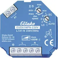 Eltako Variateur universel 230 V. Compatible avec les lampes Power MOSFET jusqu'à 400 W, ESL jusqu'à 400 W et LED jusqu'à 400, 1 pièce.