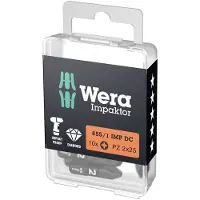 Wera Embout d'insertion 1/4 pouce PZ3 25 mm 10 pièces