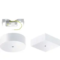 Trilux Boîtier de raccordement au plafond ZAA/01 4601700 blanc, rond p. Opendo / LUCEO / ATIRION