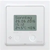 Eltako FUTH55ED/230V-wg Hygrostat Portée maximale (en champ libre) 30m, Thermostat, Blanc