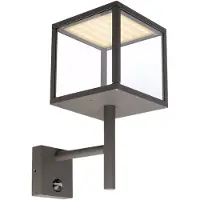 Deko-light Applique murale LED Lacertae 9 W 3000 K 370x180 mm gris foncé aluminium IP54