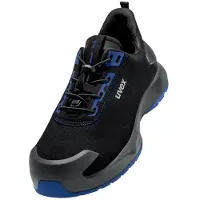 Uvex Chaussures basses 1 x-craft S2 68148 noir, bleu largeur 11 Taille 40 (S2, 40)