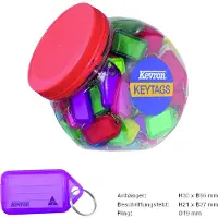 Basi Schlüsselanhänger 8530-9000 farbig sortiert 150 St./Pack. 1 Set, Multicolore