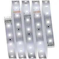 Paulmann Bande LED MaxLED 500, blanc neutre, kit de base, 1,5 m, 5,5 W, 550 lm/m, 64 LED/m, 4000 K, 20 VA