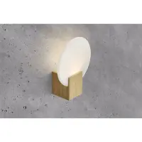 Nordlux Applique LED Hester, Variante : 256 x 200 x 90 mm, 9 W, bois