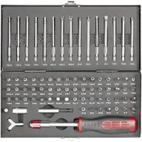 Toolcraft Jeu d'embouts (Clé Allen, Embout denture mâle, Torq, Tri-Wing)