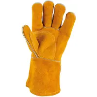 Ks Tools Gants de protection courts en cuir pour soudeur, M