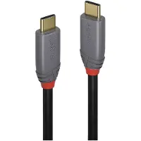 Lindy Câble USB 3.2 type C vers C, 20Gbit/s, 100W, PD, Anthra Line, 0.5m