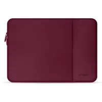 Tech-Protect Sacoche pour ordinateur portable en néoprène pour ordinateurs portables de 15 à 16 pouces - bordeaux
