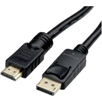 Roline 11.04.5776 câble vidéo et adaptateur 7,5 m HDMI Type A (Standard) DisplayPort Noir