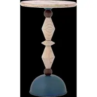 Bloomingville Table d'appoint Mannelli bleue