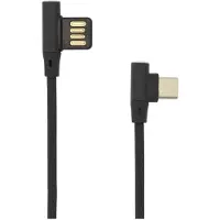 SBOX USB->Type C 90 M/M 1.5m USB-C-90-B black (1.50 m, USB 2.0)