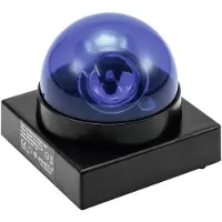 Eurolite Lampe de police à LED 50603650 1 W (1 W, LED), Éclairage de scène, Noir, Bleu
