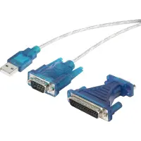 Renkforce Adaptateur USB 1.1 [1x SUB-D mâle 9 pôles, SUB-D mâle 25 pôles - 1x USB 1.1 mâle A] 40.00 cm de connecteurs plaqués or