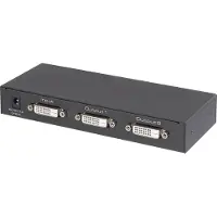 Renkforce 2 Port DVI-Splitter Compatible Ultra HD 3840 x 2160 Pixel Noir