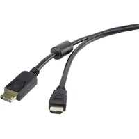 Renkforce RF-3301450 Adaptateur de câble vidéo 0,5 m DisplayPort HDMI Noir (RF-3301450)