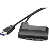 Renkforce Adaptateur disque dur/SSD [1x USB 3.2 Gen 1 mâle A (USB 3.0) - 1x SATA combi mâle 7+15pins] 0.30 m doré