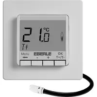 Eberle Thermostat d'ambiance encastré 30 bi, Thermostat, Blanc