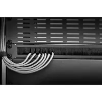 Renkforce RF-3429140 Panneau brosse pour armoire réseau 19 pouces 1 UH noir