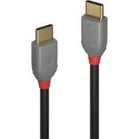 Lindy 36872 câble USB USB 2.0 2 m USB C Noir, Gris