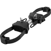 Eufab 11579 : Support pour cadre de bracelet, double face, verrouillable, longueur 15 cm, argenté, noir