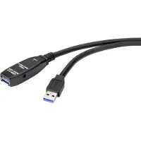 Renkforce RF-4598344 Câble USB 5 m USB 3.2 Gen 1 (3.1 Gen 1) USB A Noir (RF-4598344)